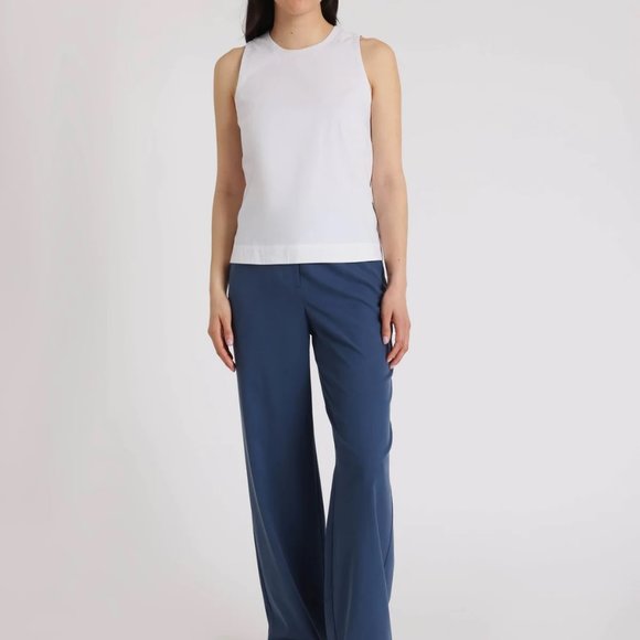 Kit & Ace SUBLIME WIDE LEG TROUSERS dark denim Blue Pants Nwt 10